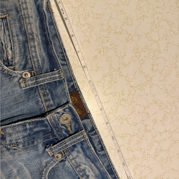 Aeropostale Distressed Raw Hem Denim Skirt - Picture 13 of 13